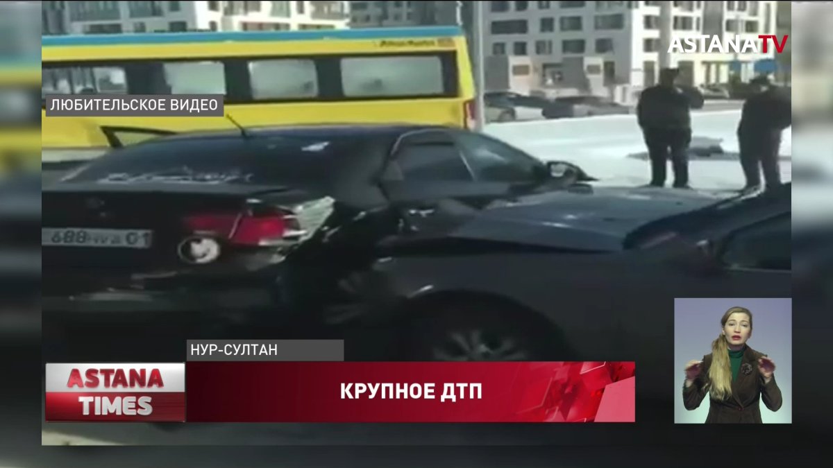 Пять машин столкнулись в столице