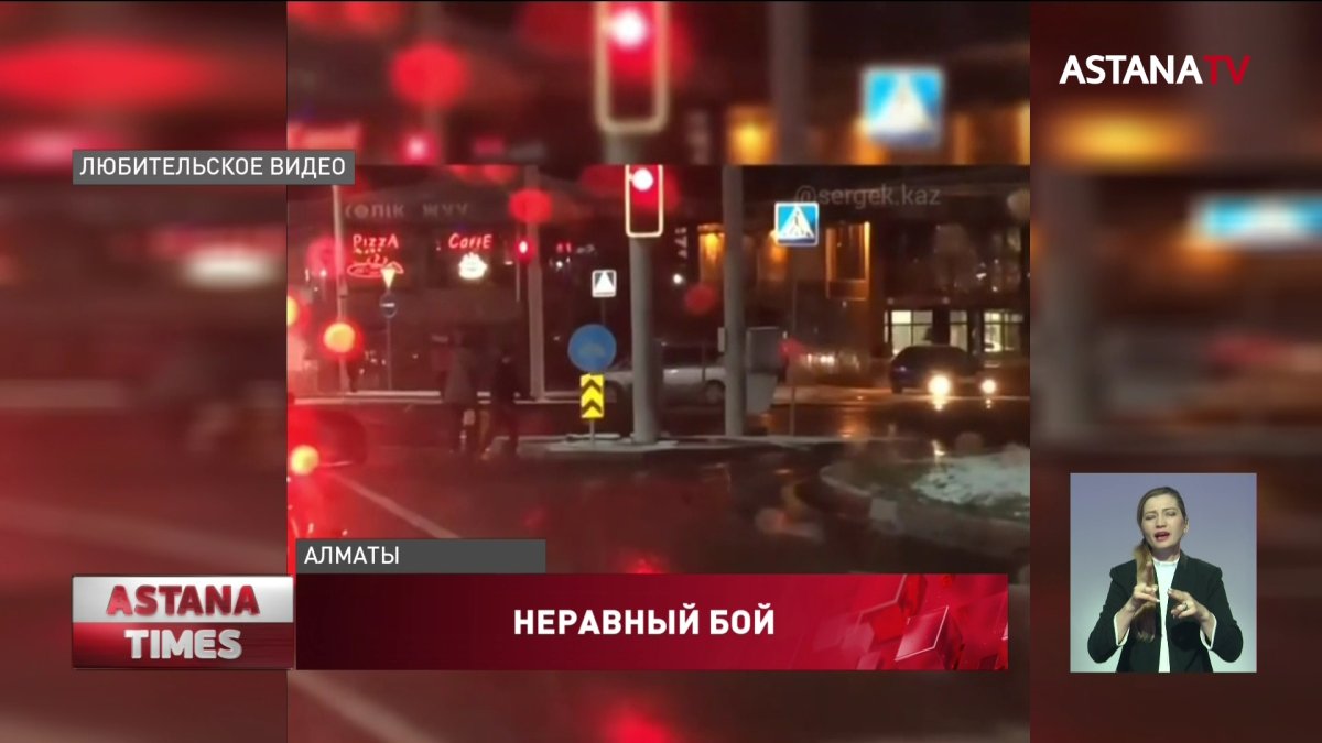 За "бой" с дорожным знаком алматинцу грозит до 10 суток ареста