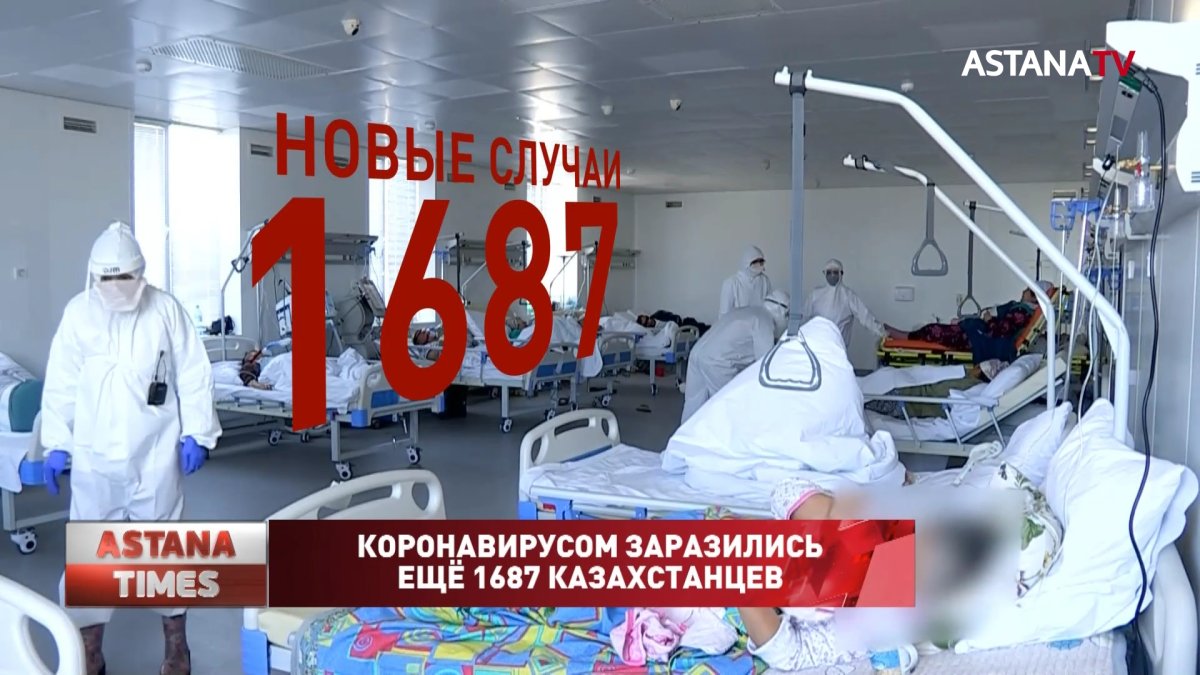 Коронавирусом заразились ещё 1687 казахстанцев