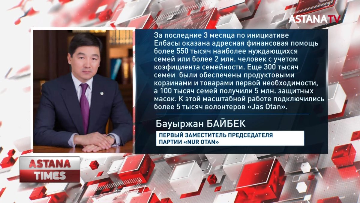 Поручения Президента возьмет на контроль партия «Nur Otan»