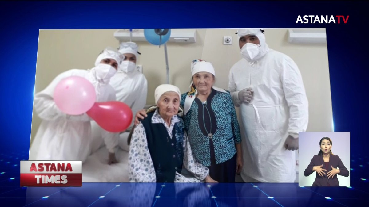 100-летняя жительница Шымкента переборола пневмонию