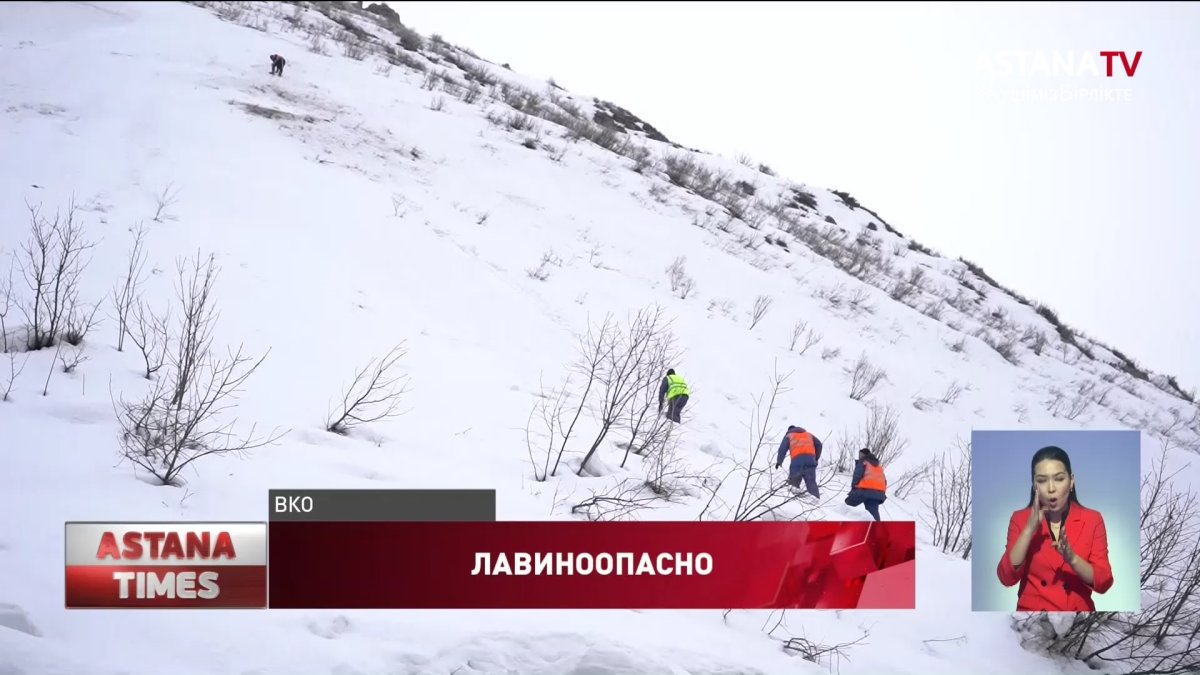 Лавины парализовали движение на дорогах в горных районах ВКО