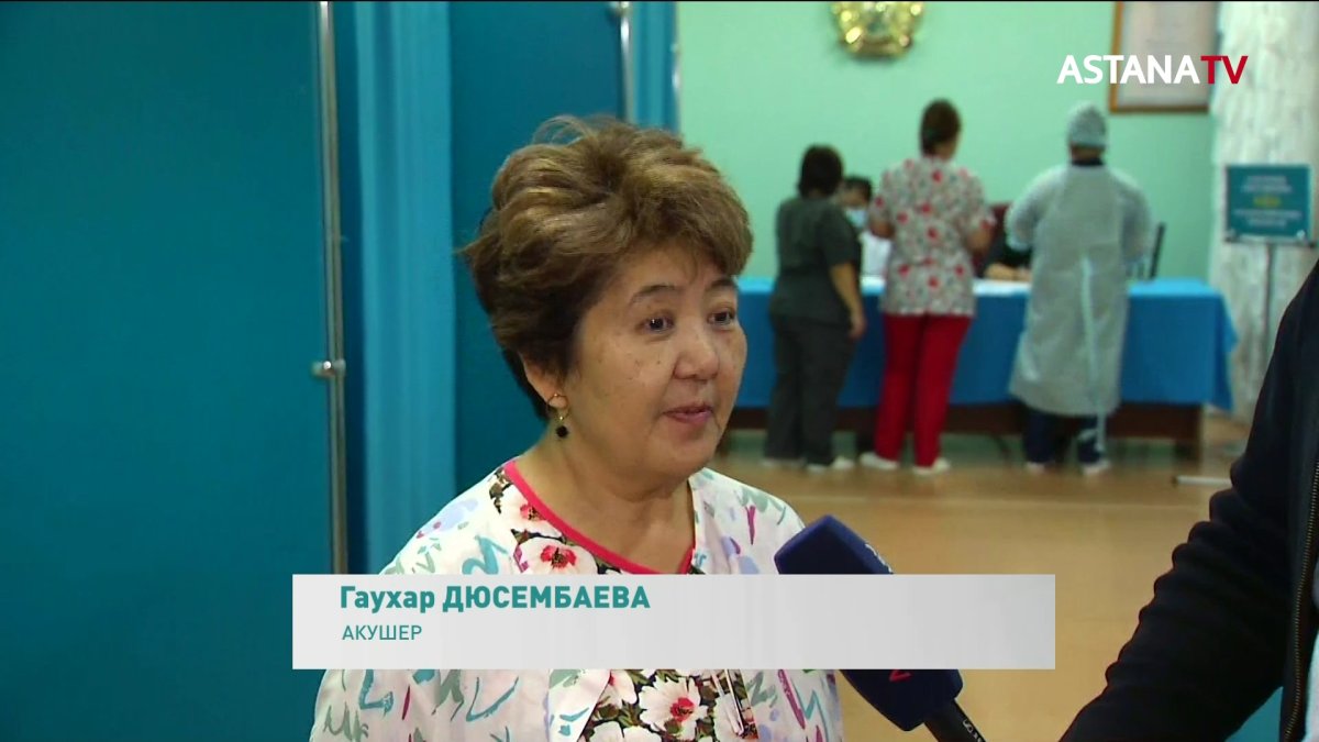 Астанчане активно голосуют на избирательных участках