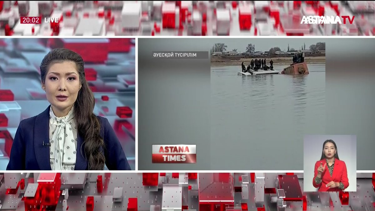 Ақтөбеде 25 жұмысшы мінген автобус суға кетті