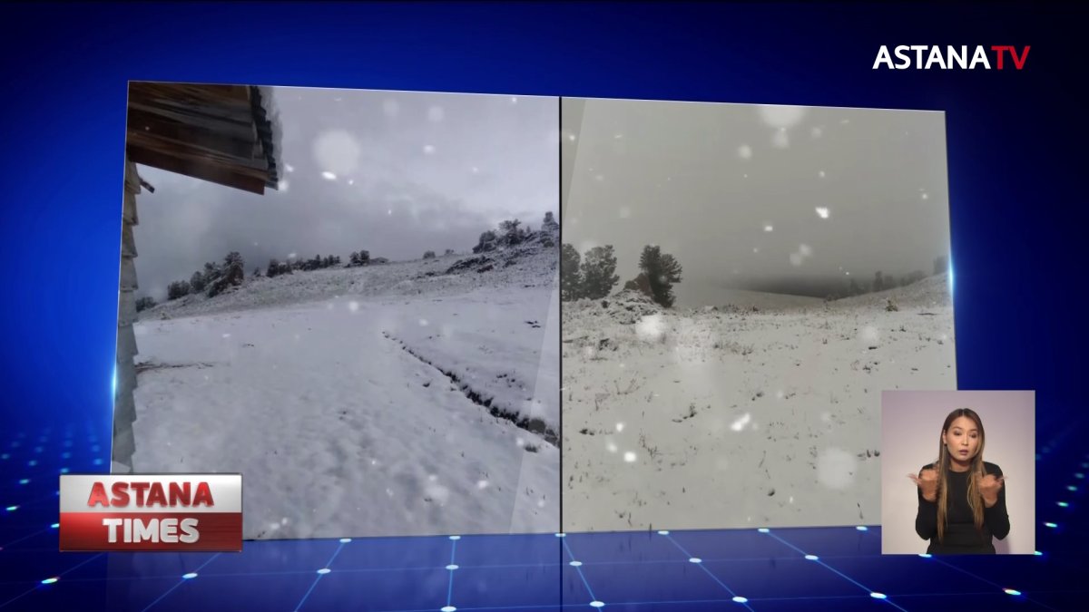 Елімізде алғашқы қар жауды