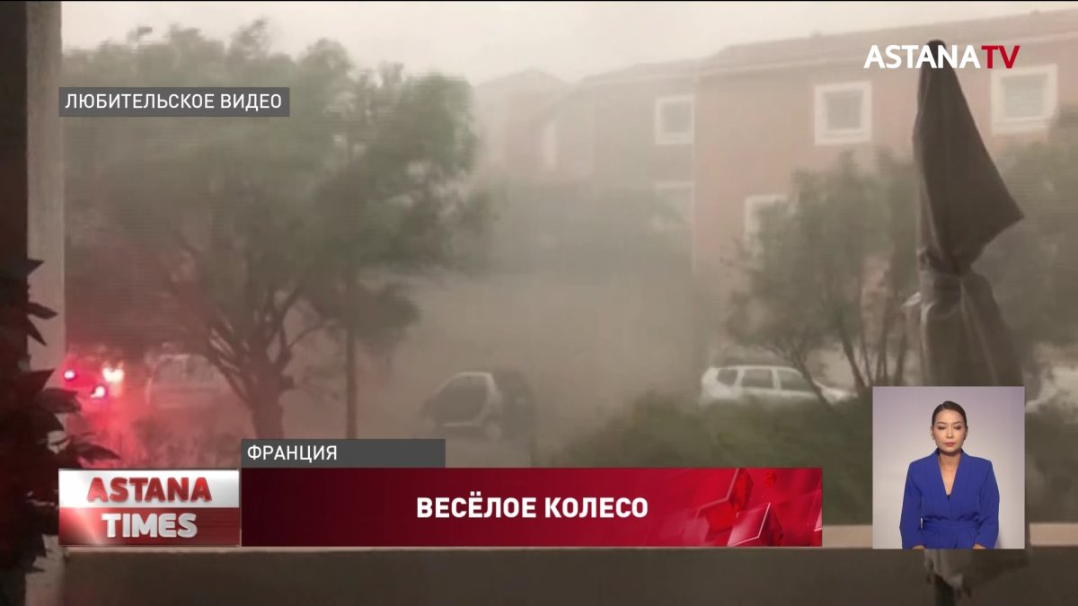 Штормовой ветер раскрутил гигантское колесо обозрения в Италии