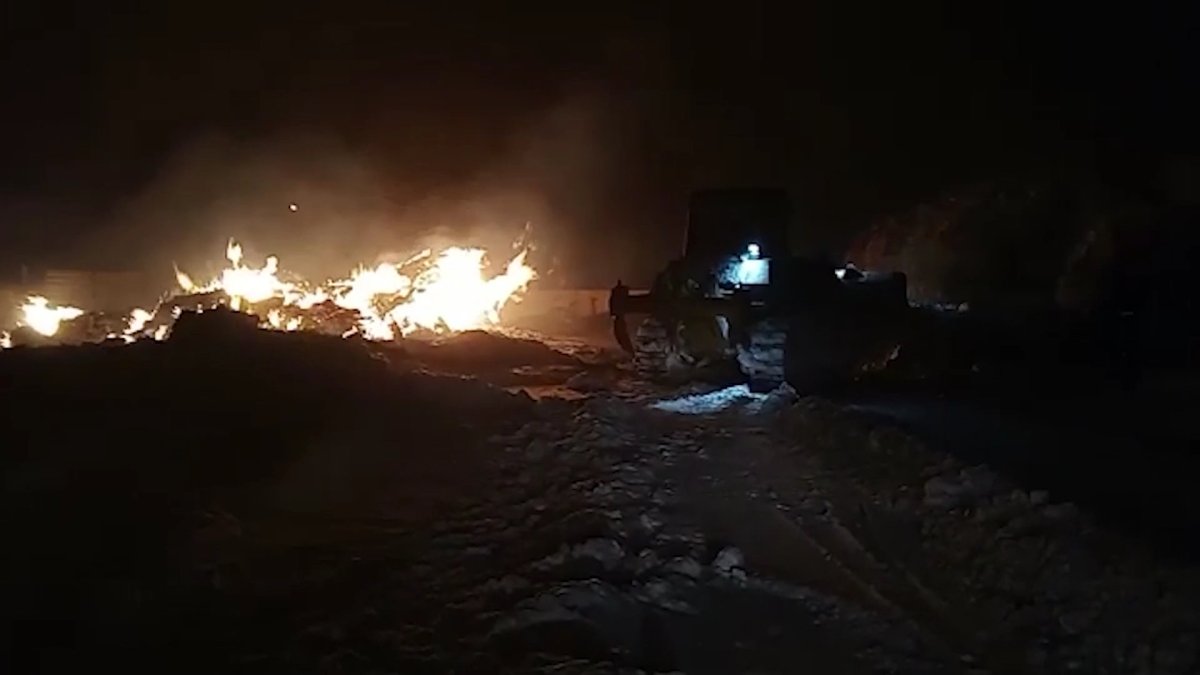 Павлодар облысында 74 тонна шөп жанып кетті