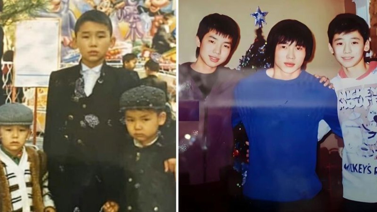 Қайрат Нұртас інілерімен бала кезде түскен фотосын жариялады