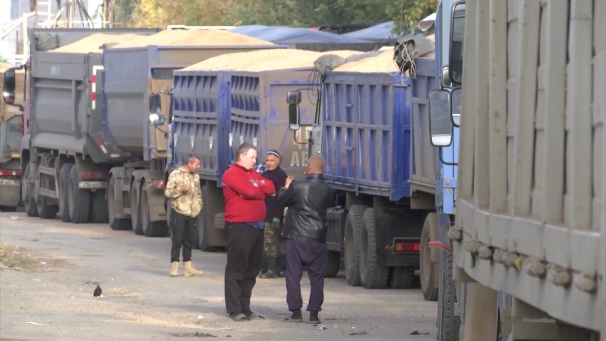 Тобыл өңіріндегі элеваторларда кезек күткен көлік көп