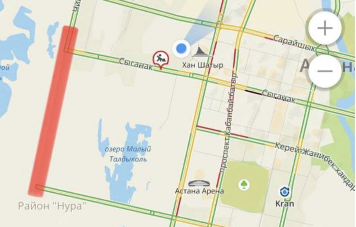 Казахстан - Сан-Марино: как доехать с «Астана Арена» без пробок