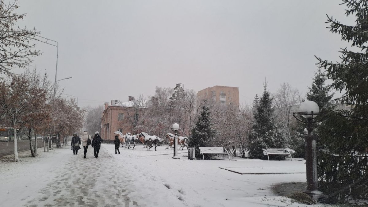 Снегопад в Петропавловске: коммунальщики перешли на усиленный режим работы