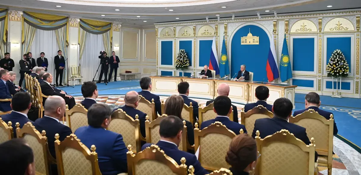 Қасым-Жомарт Тоқаев пен Владимир Путин БАҚ өкілдері үшін брифинг өткізді