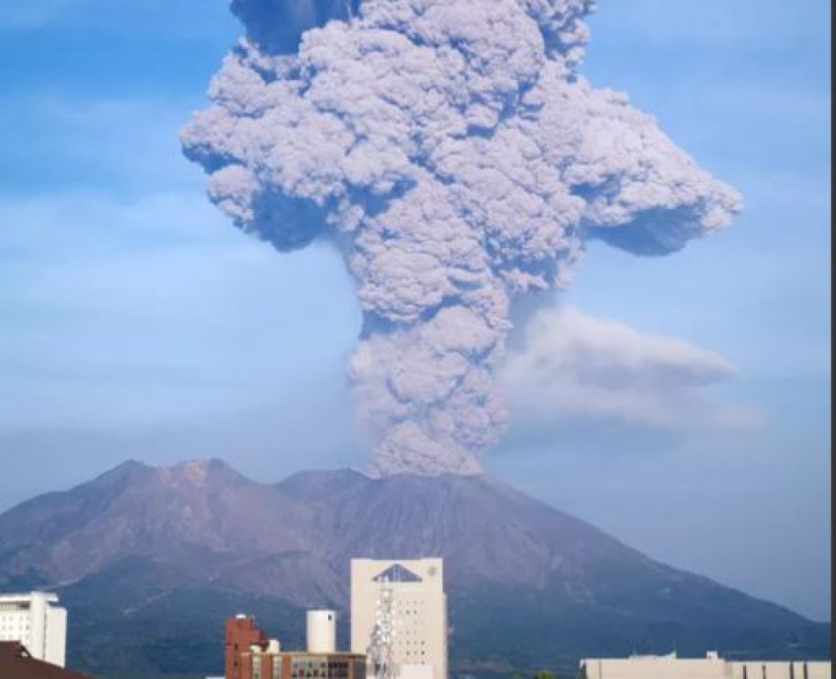 В Японии произошло извержение вулкана Сакурадзима