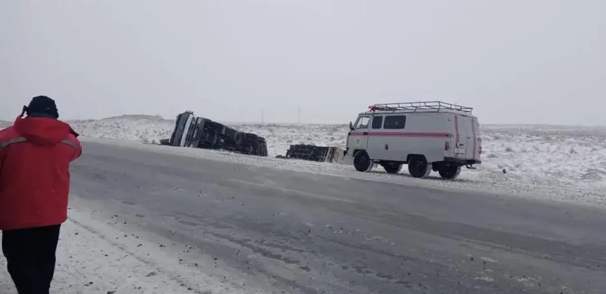 Қызылорда облысында төрт көлік соқтығысып, бес адам ауруханаға жеткізілді