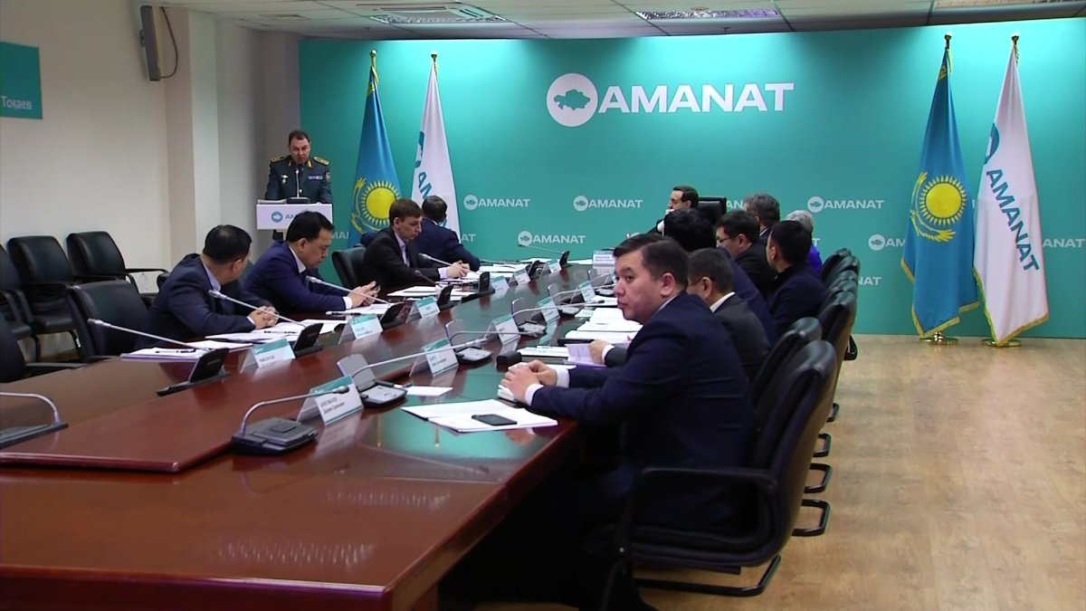 «AMANAT»-тың Партиялық бақылау комитетінде су тасқынына дайындық мәселесі талқыланды