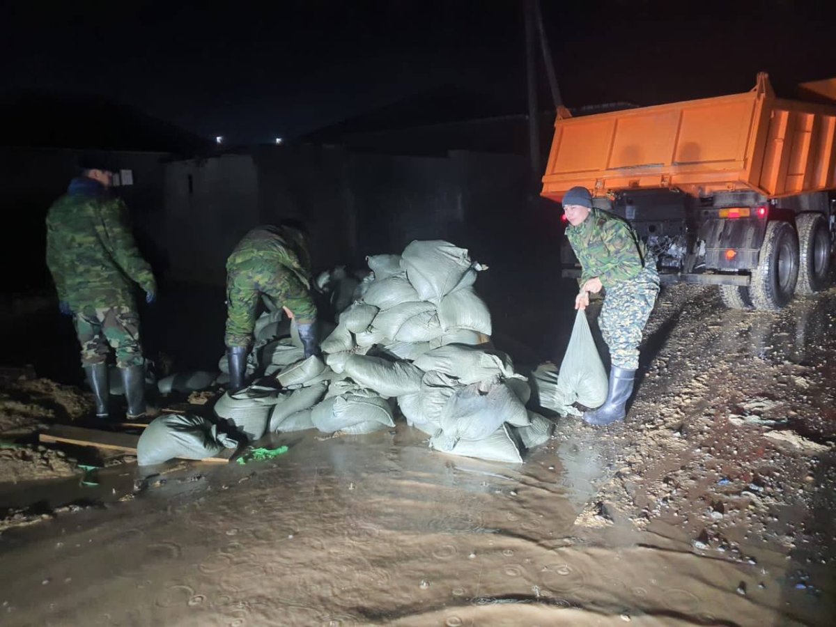 Улицы Шымкента затопило после дождя