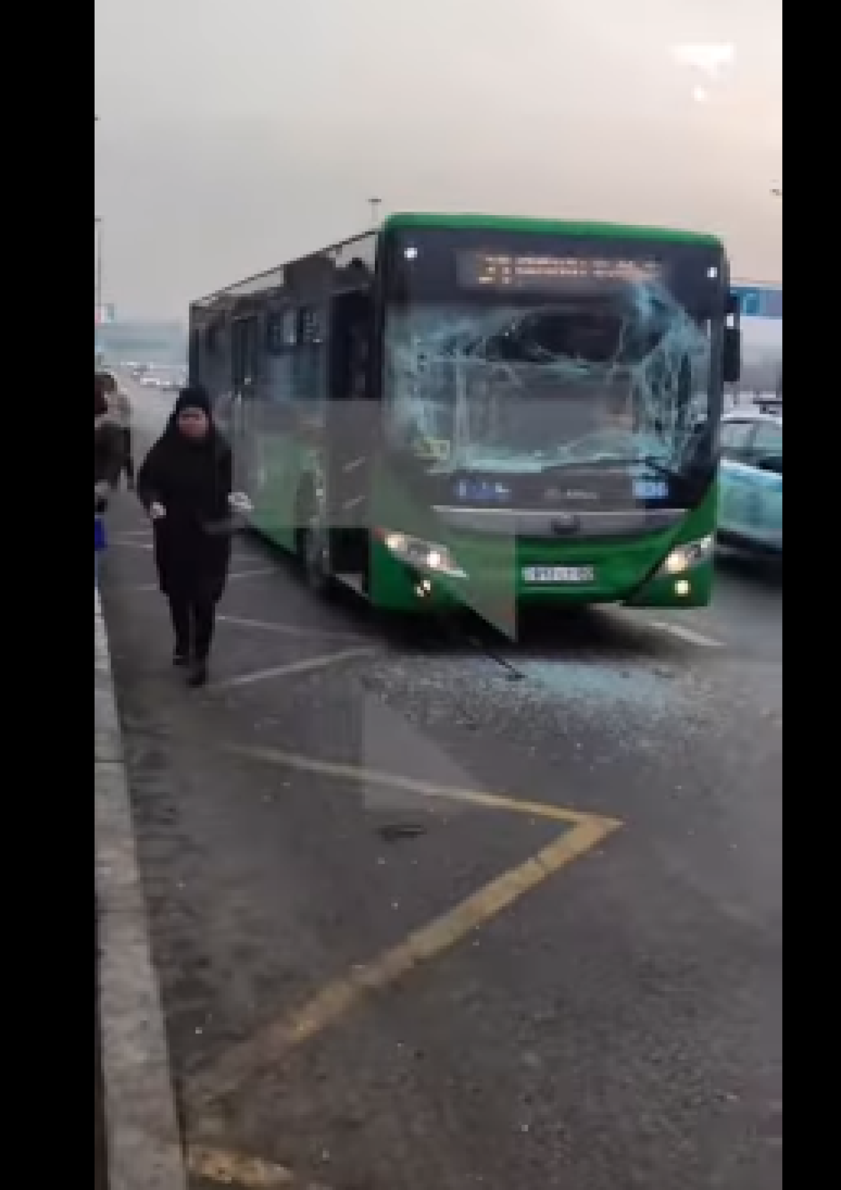 Два автобуса столкнулись в Алматы