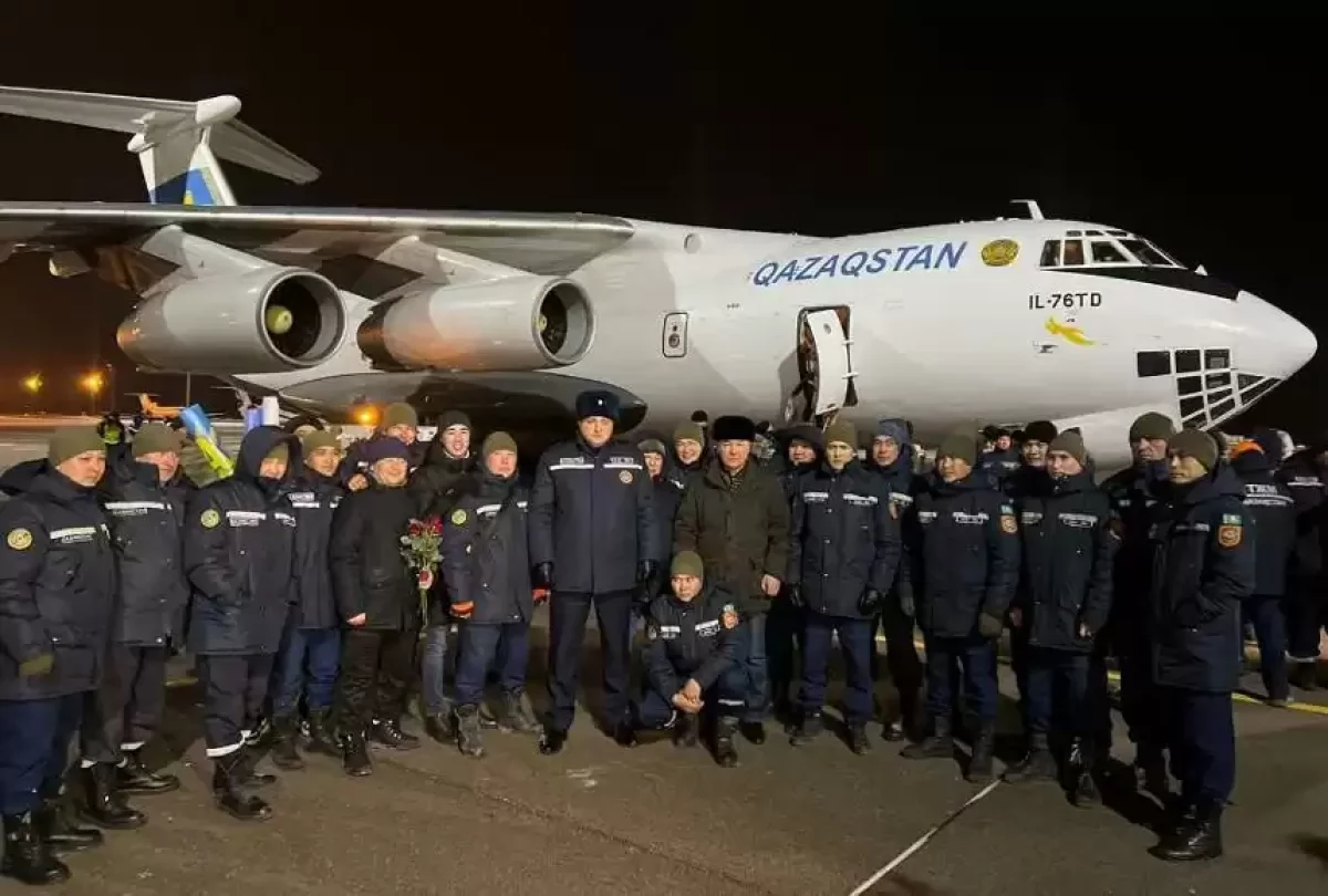 Түркиядағы құтқарушылардың екінші легі Астанаға оралды