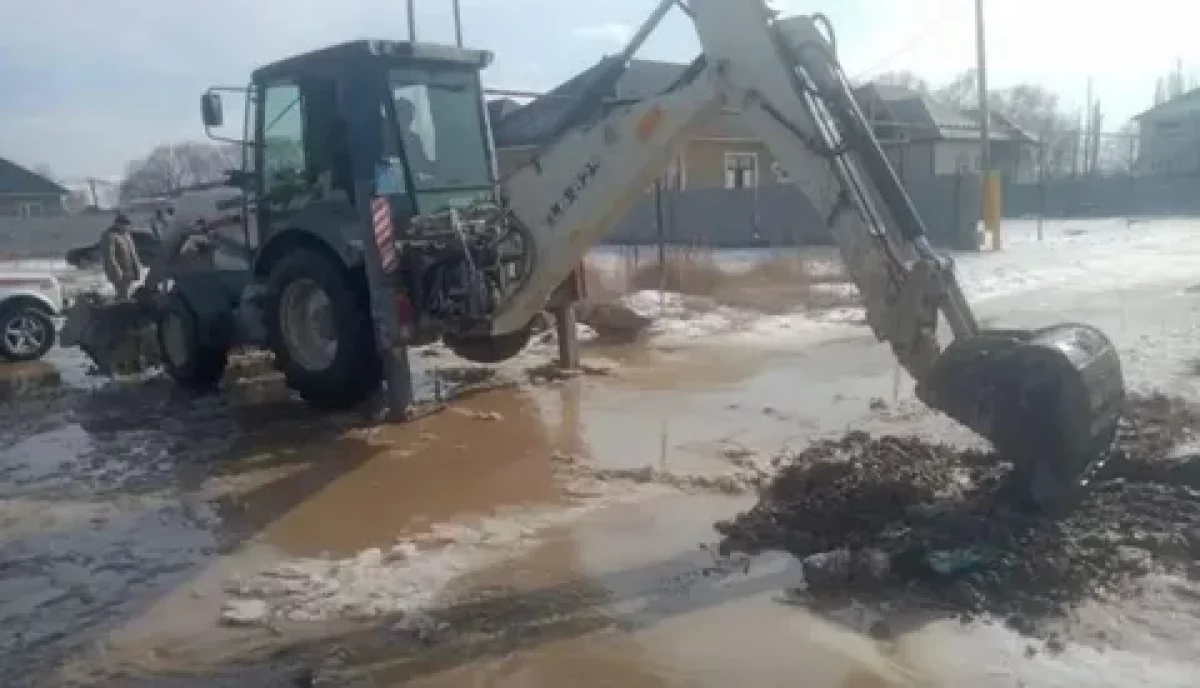 Алматы облысындағы Ұзынағаш ауылында көшелерді су басты