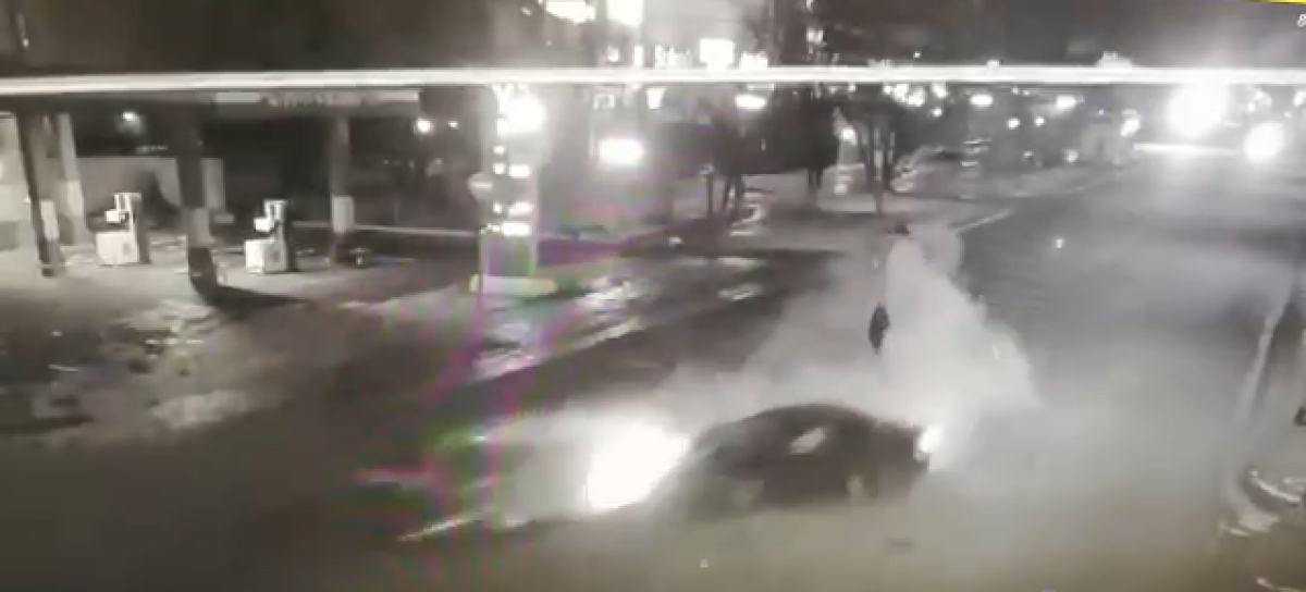 Жуткое ДТП попало на видео в Уральске