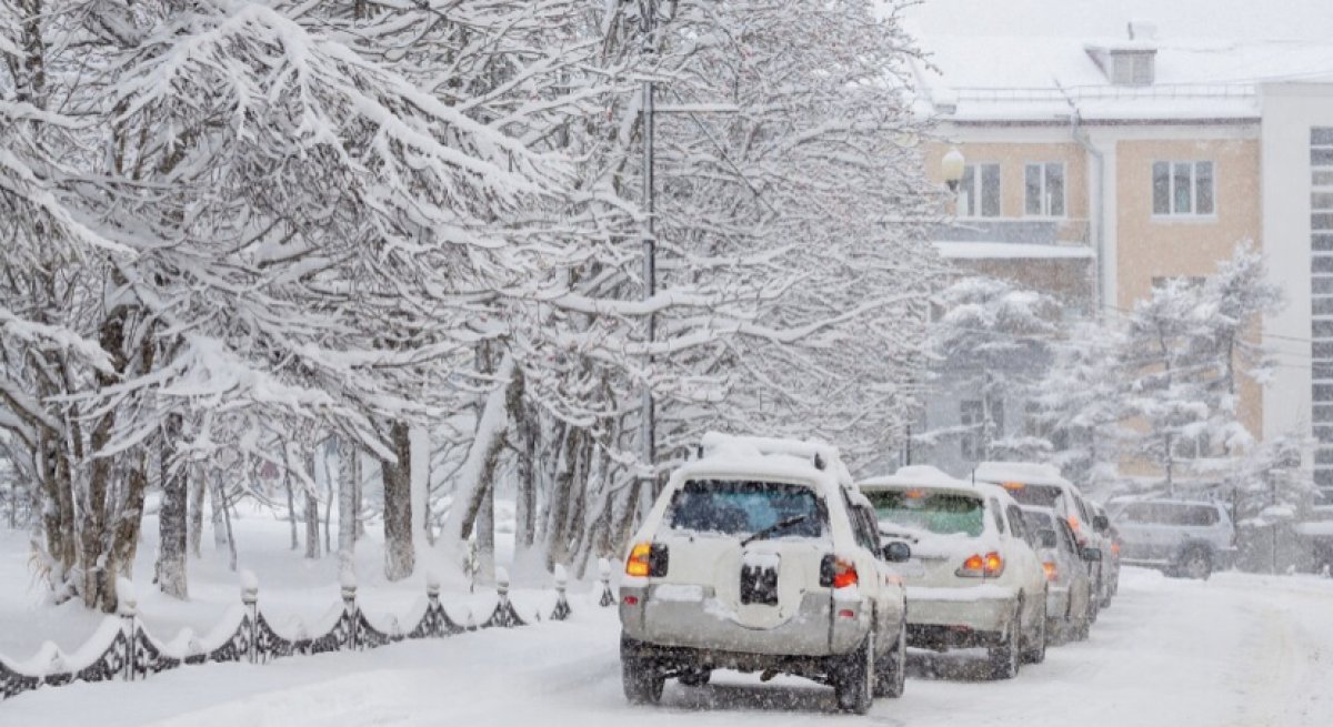 Снежный шторм обесточил Владивосток