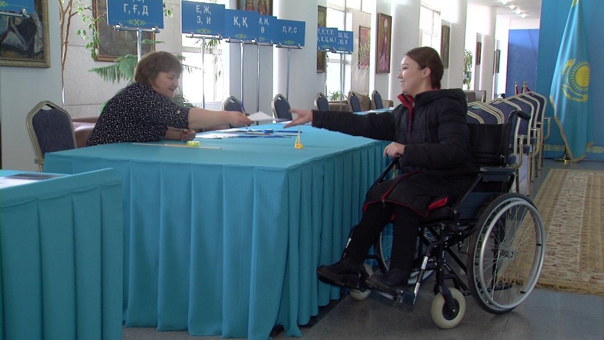 Мүмкіндігі шектеулі жандардың дауыс беруі үшін барлық жағдай жасалған