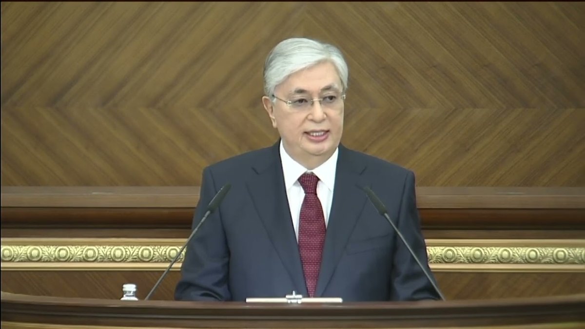 Қасым-Жомарт Тоқаев VIII сайланған ҚР Парламентінің бірінші сессиясының ашылуында сөз сөйлейді