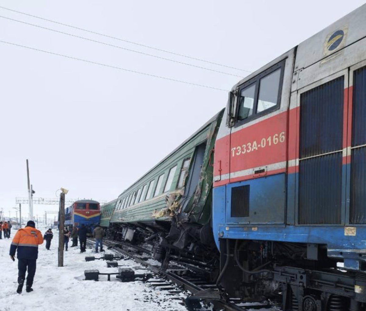 Столкновение поездов в Актюбинской области: в пассажирском составе были сотрудники КТЖ