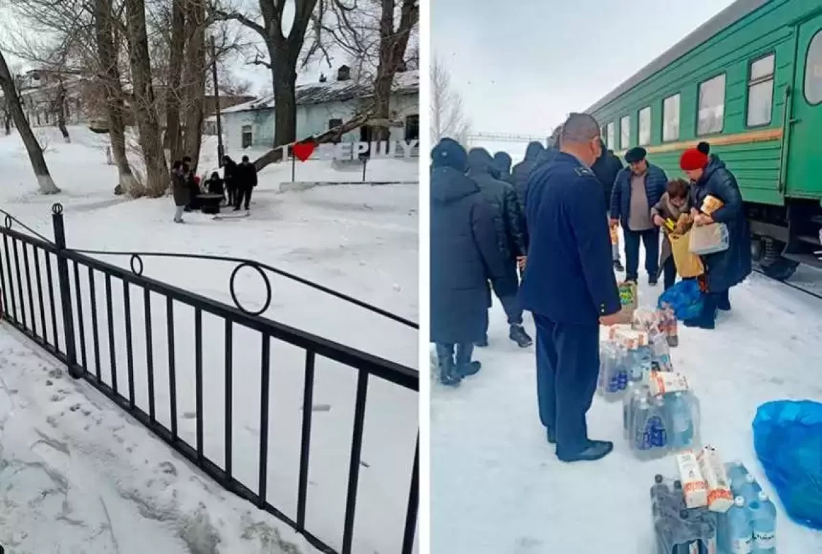 Ақтөбеде рельстен шыққан пойыз жолаушыларына көмек көрсетілді