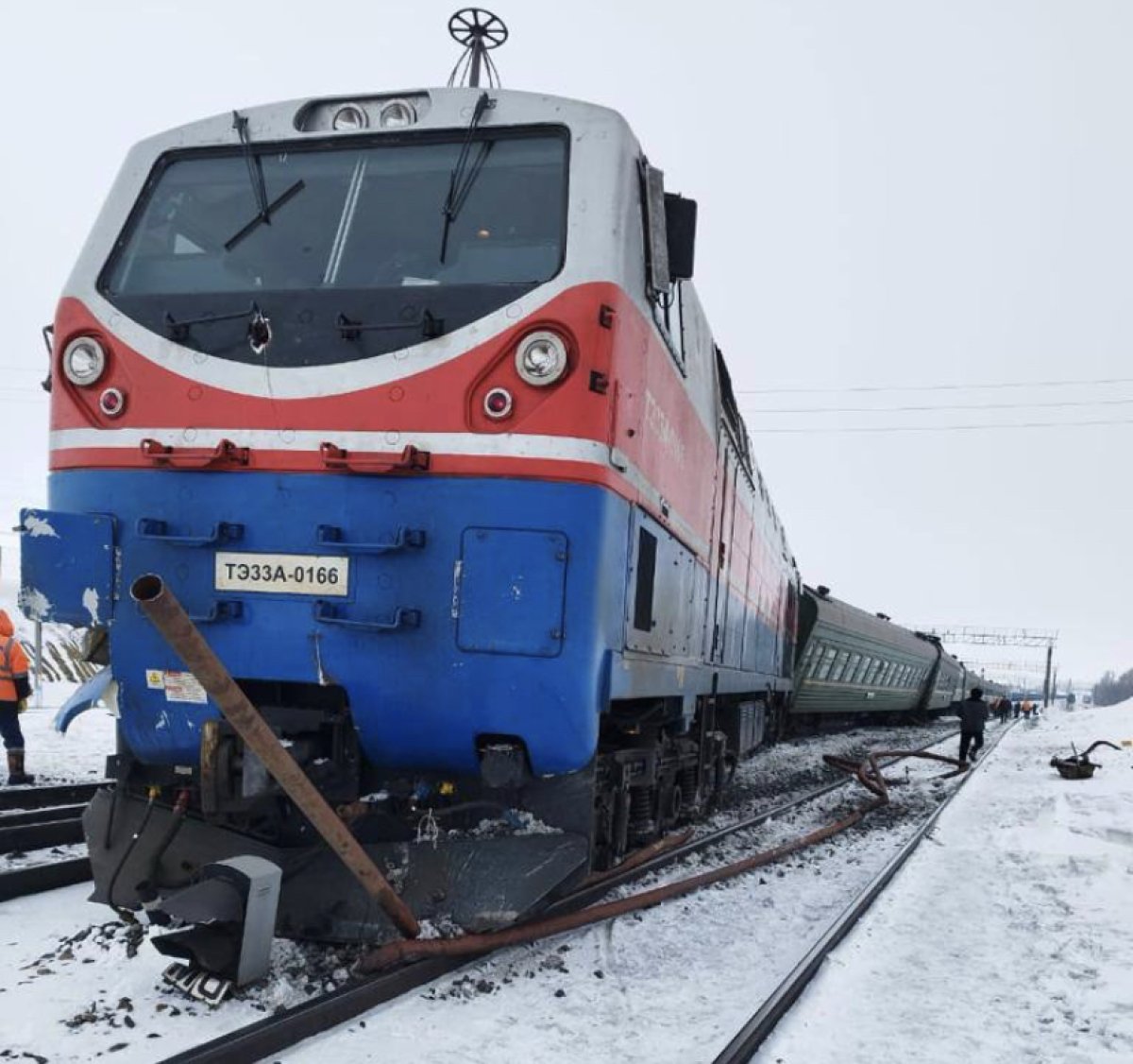 Спустя 6 часов поезд «Бишкек-Самара» продолжил движение - Телеканал «Астана»