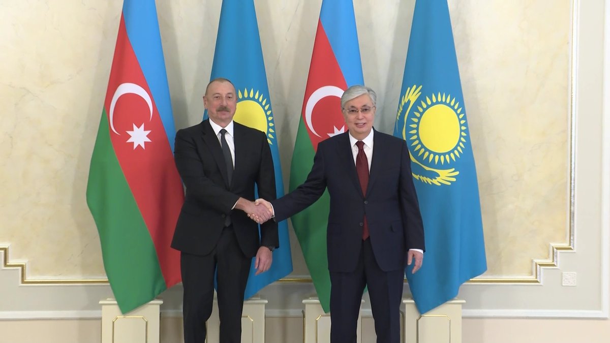 Қазақстан мен Әзірбайжан Президенттері келіссөздер жүргізді