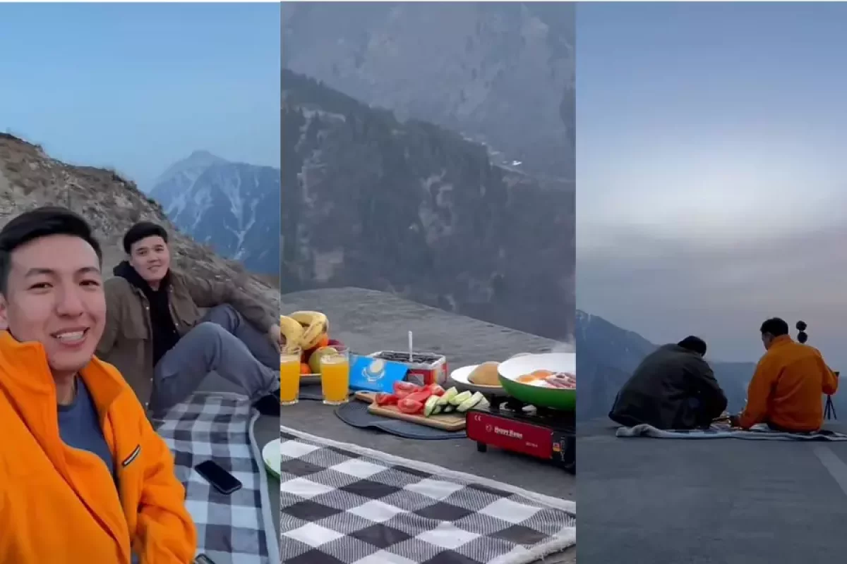 Ерекше ауызашар: 1900 метр биікте тамақ дайындағандар жұртты тәнті етті