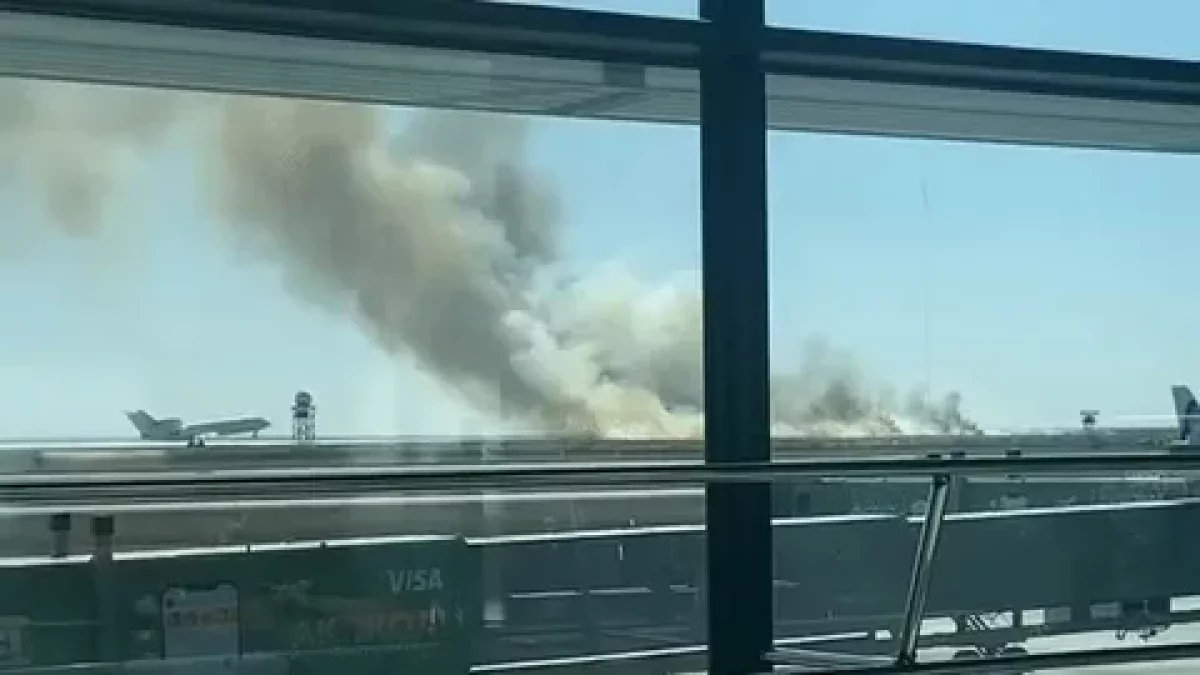 Астана әуежайының маңында өрт шықты