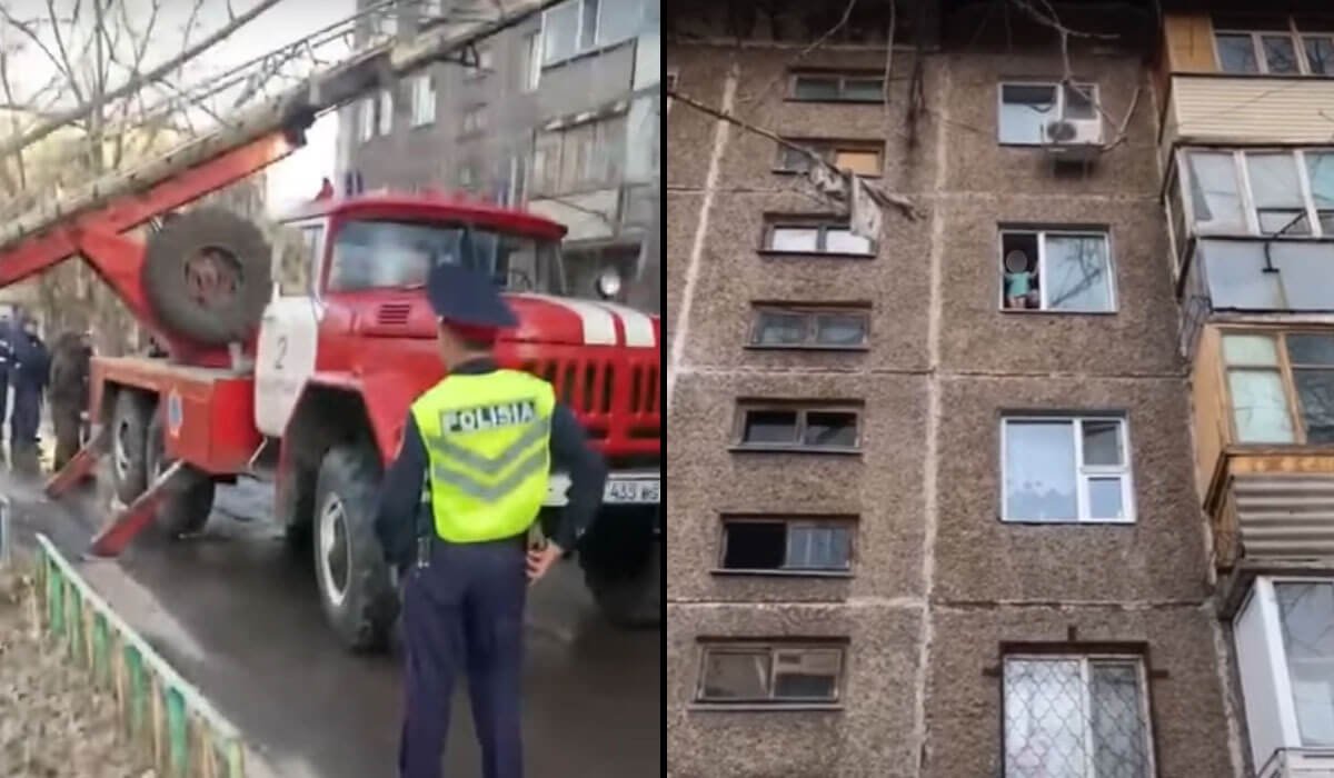 Теміртауда құтқарушылар екі баланы өлімнен құтқарды