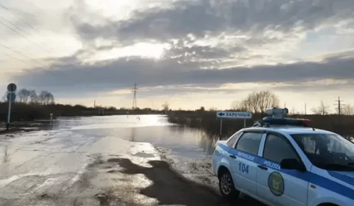 Петропавлда халықаралық маңыздағы автожолды су басты