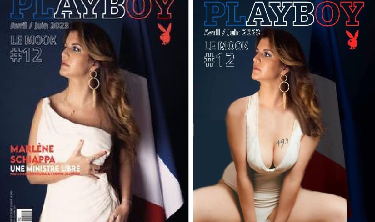 Скандал разгорелся вокруг фото с полуобнаженной грудью госсекретаря Франции