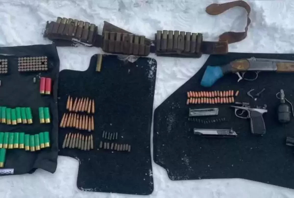 Петропавлдың Жұмысшы кентінен қару-жарақ жасырылған орын табылды