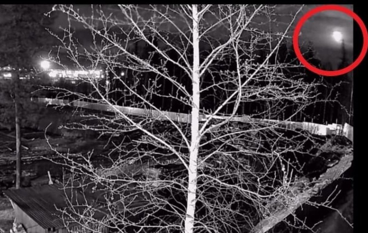 Падение метеорита засняли в Сибири