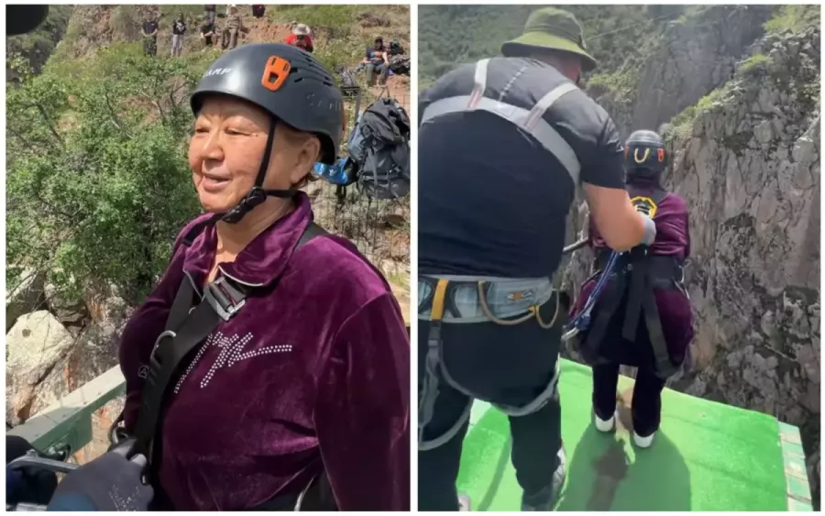 Биіктен секірген 68 жастағы әже Желі қолданушыларын шошытты