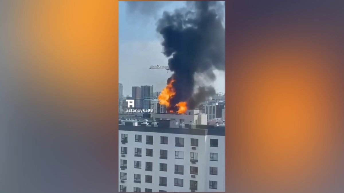 Астанада салынып жатқан тұрғын үй кешенінен өрт шықты