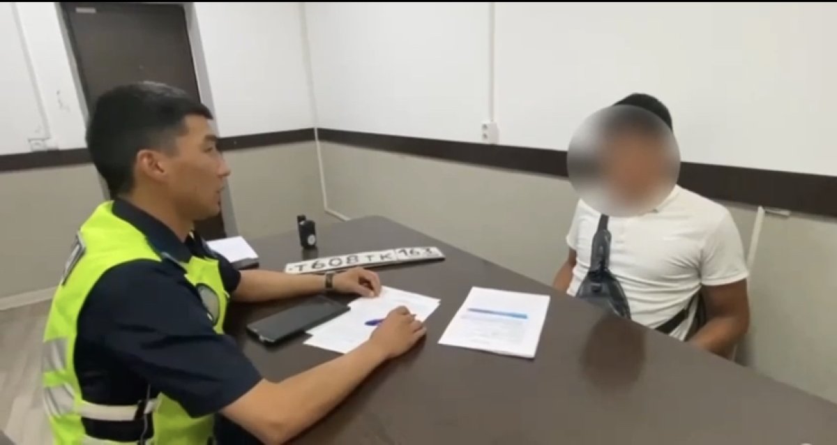 Подложный номер и почти 100 неоплаченных штрафов: лихача задержали в Атырау