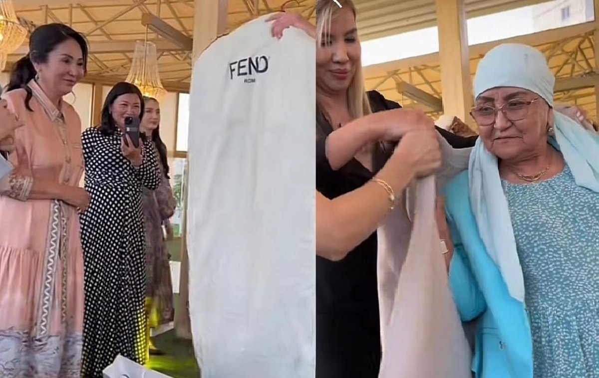 Не свадьба, а «Модный приговор»: кудалык с люксовыми вещами обсуждает казнет