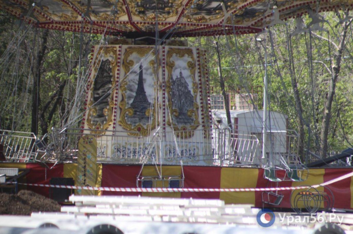 Рухнувший аттракцион в Оренбурге работал без разрешения