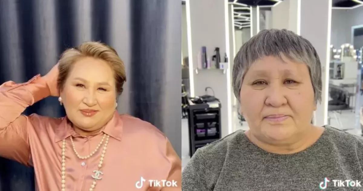 "9 ота жасалған". 53 жастағы әйел адам танымастай өзгерген