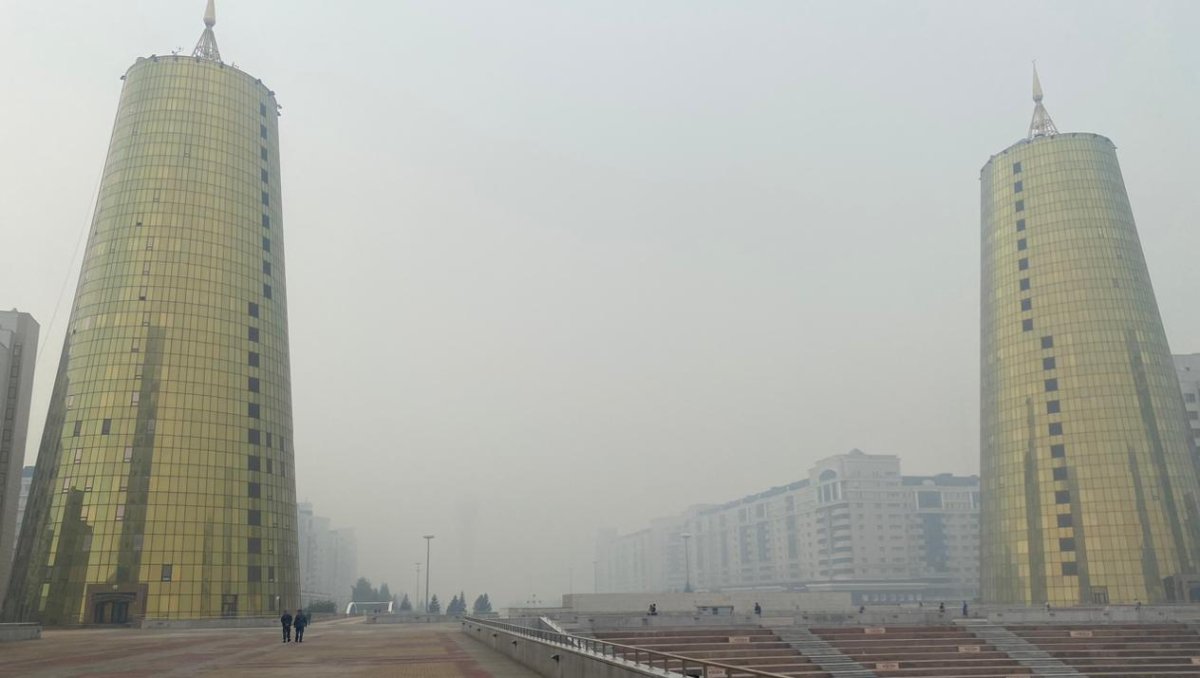 Астанчан просят не выходить на улицу из-за пожара на окраине города