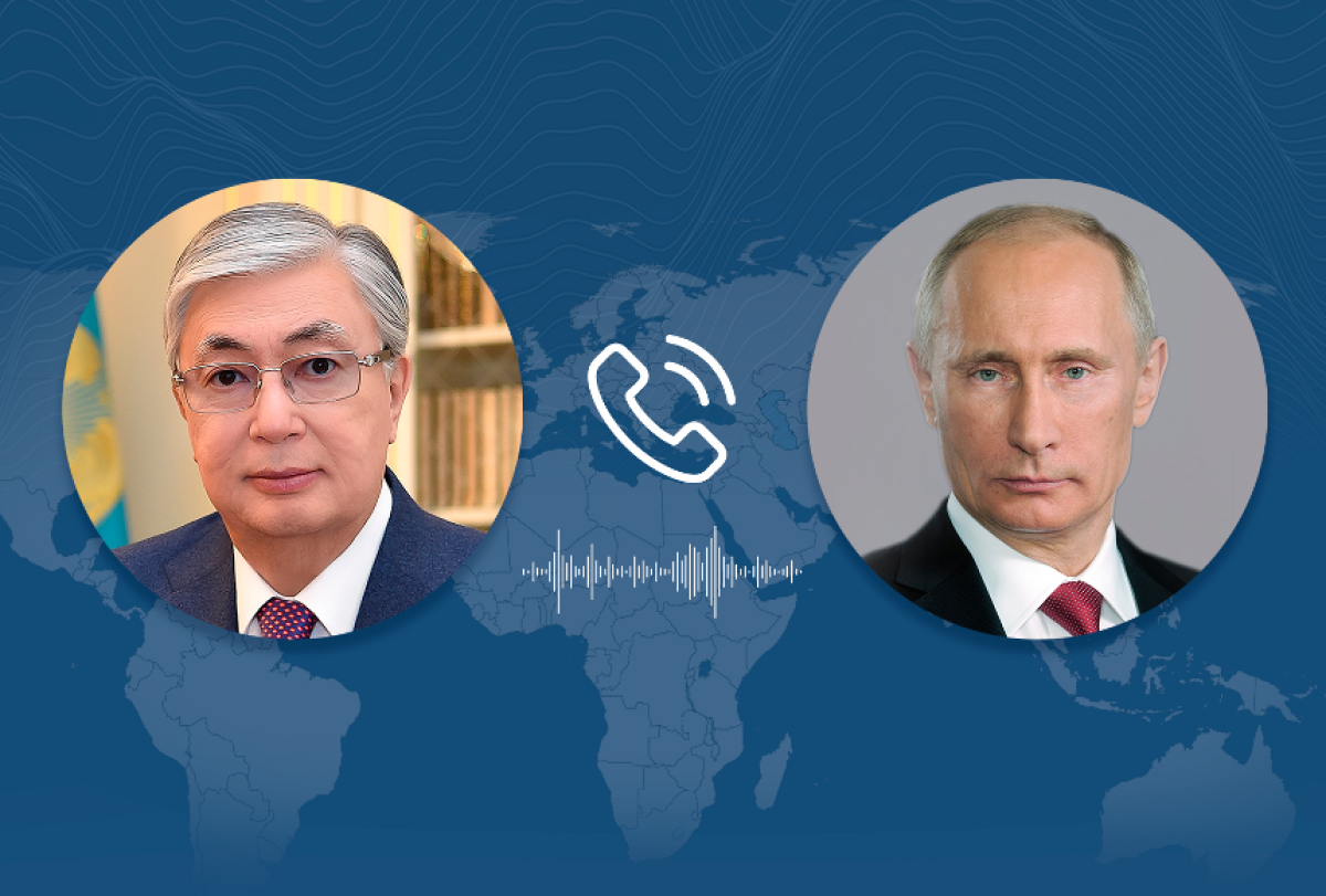 Қасым-Жомарт Тоқаев Ресей Президенті Владимир Путинмен телефон арқылы сөйлесті