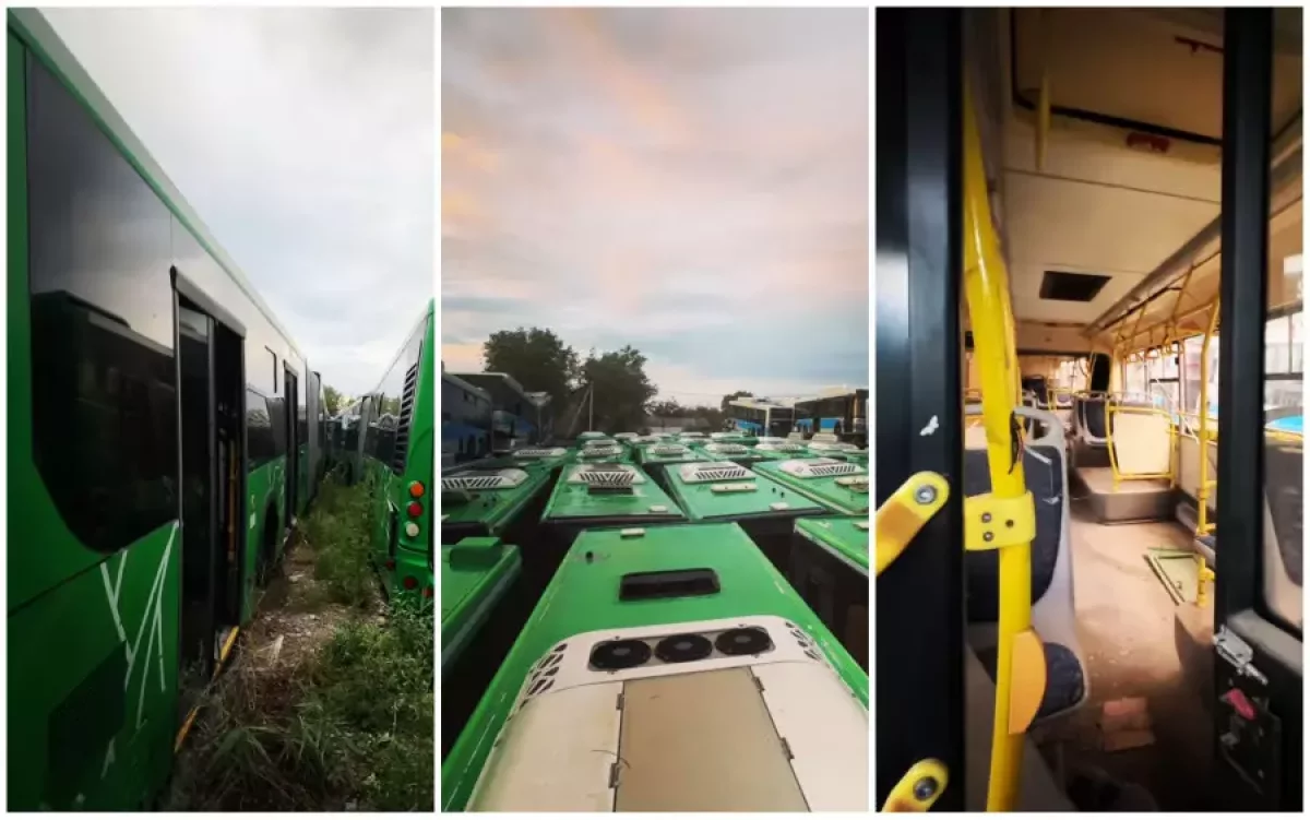 "Қоғамдық көлік онсыз да жетіспей жатқанда". Алматыда автобустар зираты бар