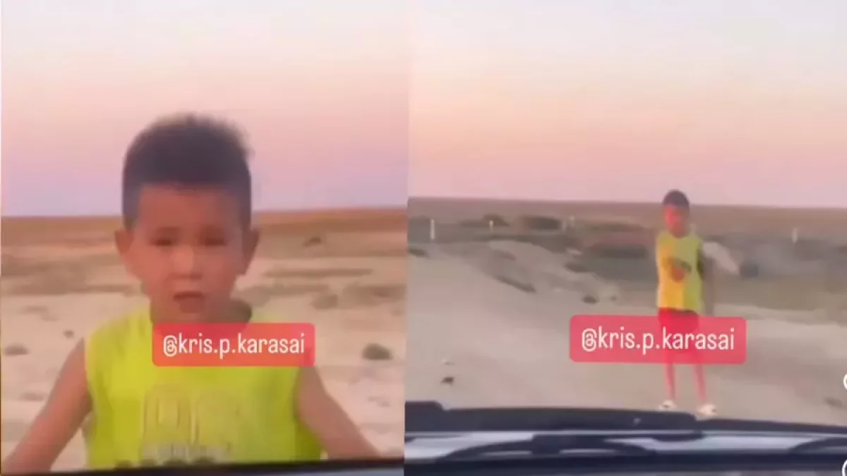 "Аға, абайлап жүріңізші". Желіде жүргізушіге жолдың нашар екенін ескерткен бала жұртты елжіретті