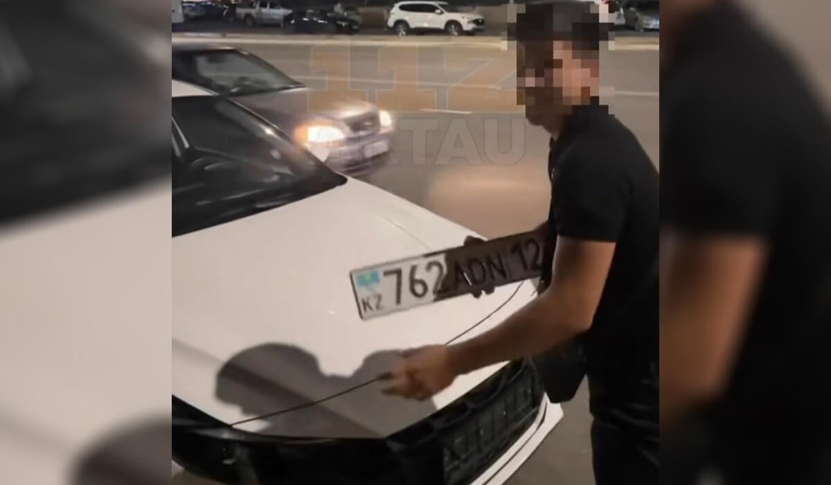 «Сергек бар ма, жоқ па, бәрібір»: ақтаулық жүргізуші нөмірсіз көлікті тізгіндеп, айыппұл арқалады