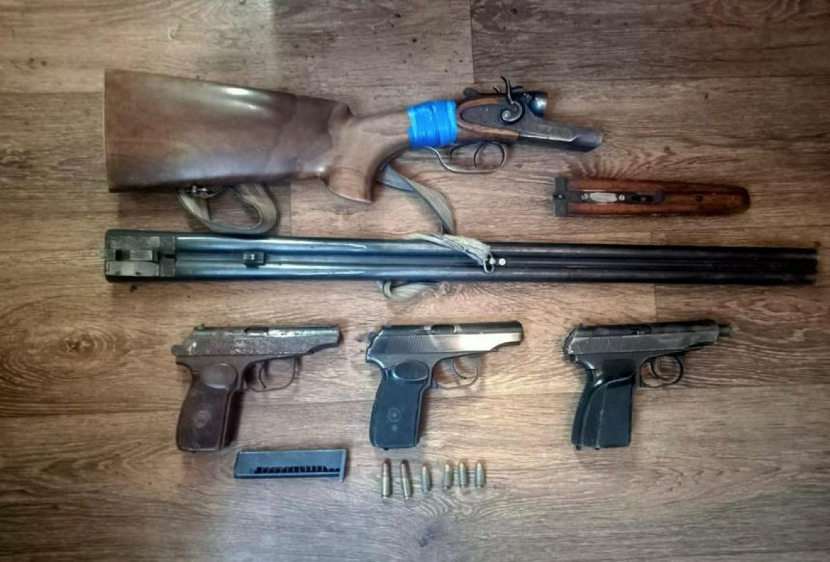 Жамбыл облысында полицейлер 250-ден астам қару тәркіледі